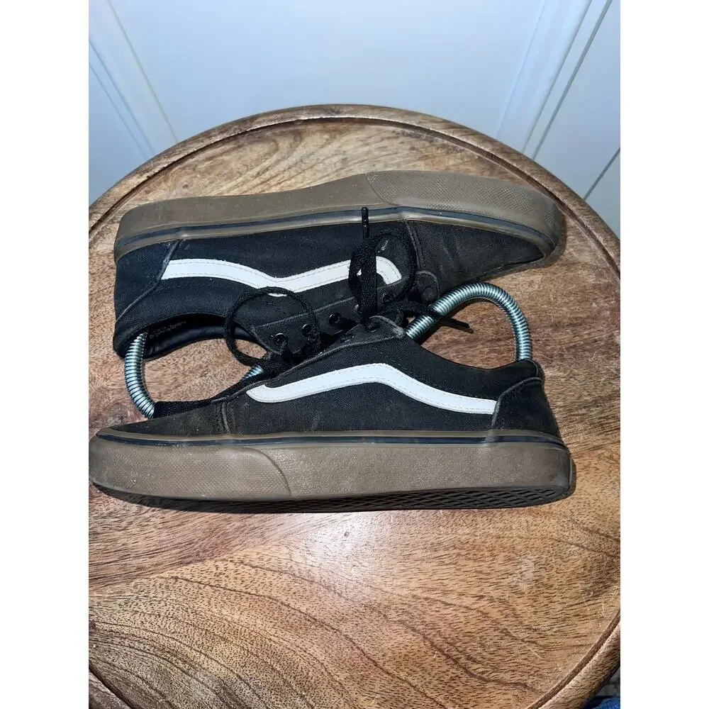 Vans Youth Ward Black Canvas Sneakers‎ Casual Skateboarding Shoes Size 5